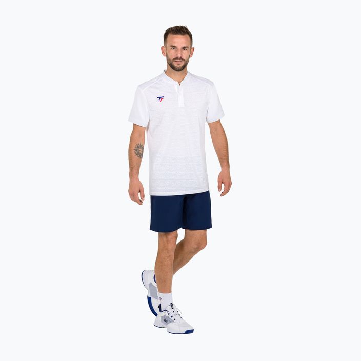 Men's tennis polo shirt Tecnifibre Team Mesh white 22MEPOWH34