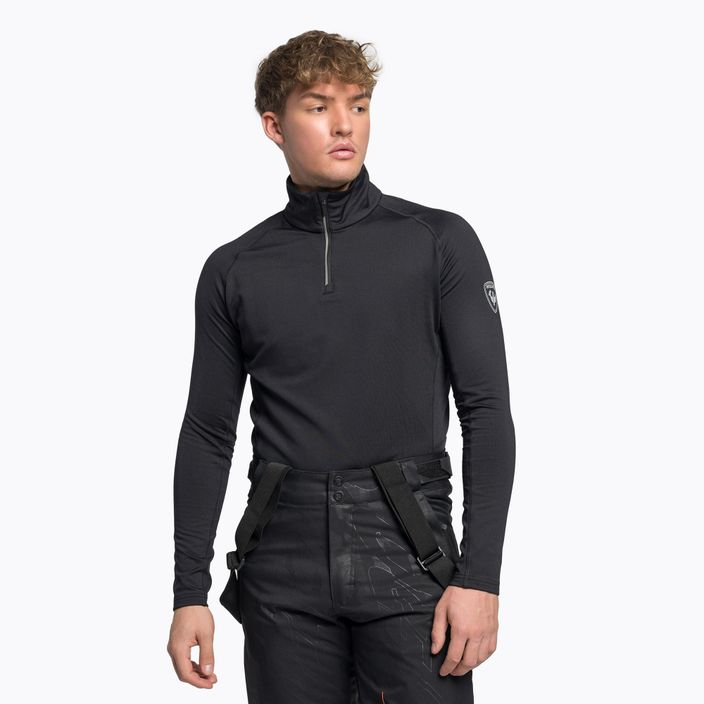 Men's thermal sweatshirt Rossignol Classique 1/2 Zip black