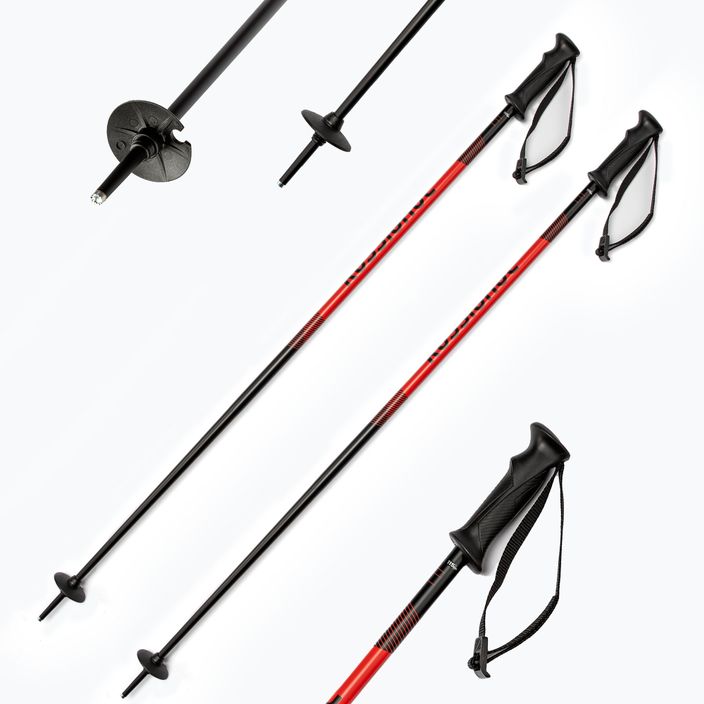 Ski poles Rossignol Tactic black/red 6