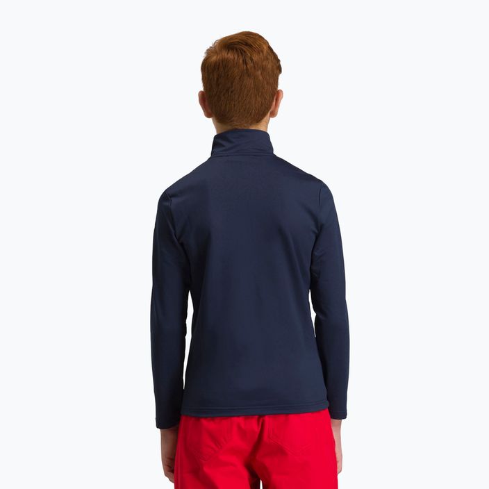 Rossignol Boy 1/2 Zip Warm Stretch children's ski sweatshirt dark navy 2