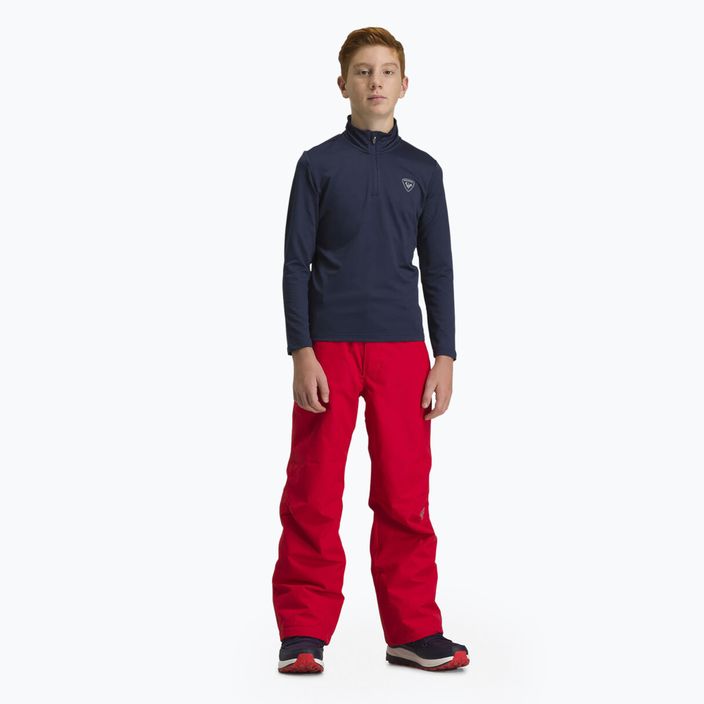 Rossignol Boy 1/2 Zip Warm Stretch children's ski sweatshirt dark navy 4