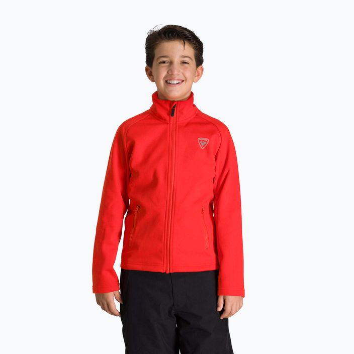 Children's ski sweatshirt Rossignol Fz Clim red
