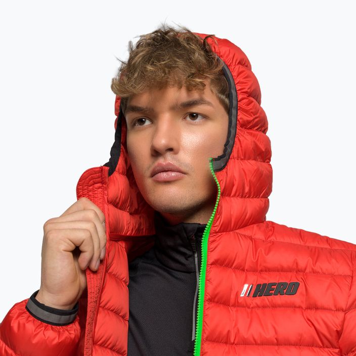 Men's ski jacket Rossignol Verglas Hero Hood neon red 11
