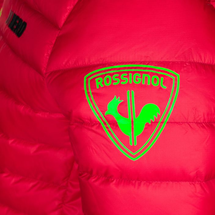 Men's ski jacket Rossignol Verglas Hero Hood neon red 16