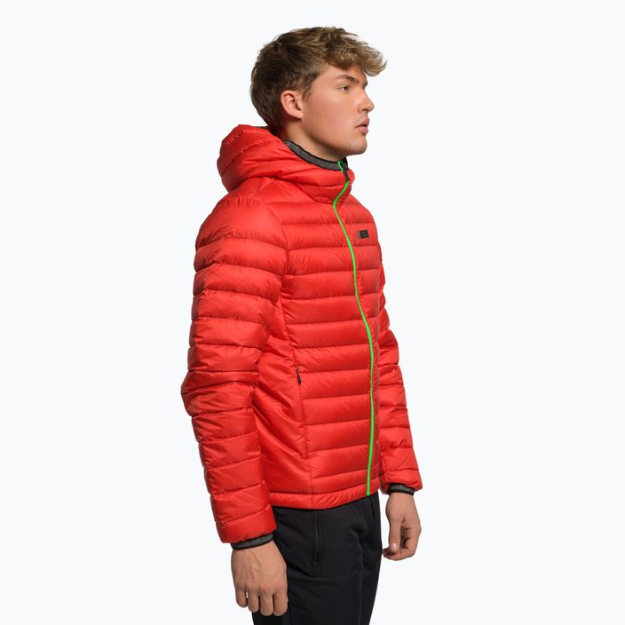 Men's ski jacket Rossignol Verglas Hero Hood neon red 3