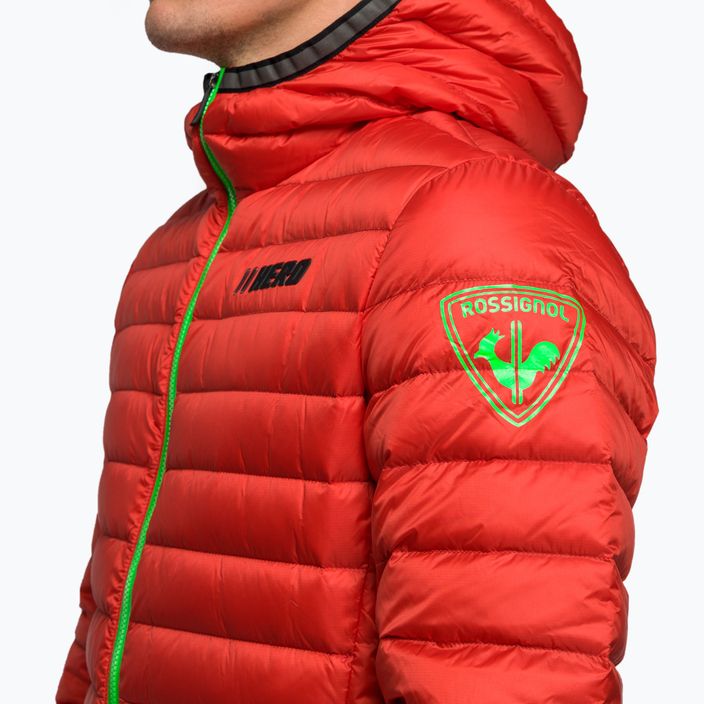 Men's ski jacket Rossignol Verglas Hero Hood neon red 5