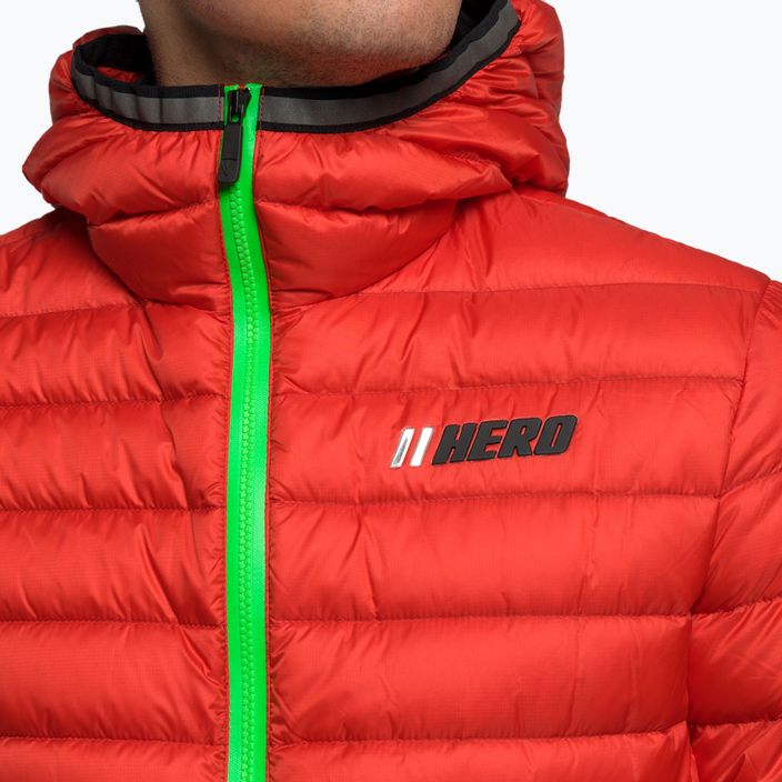 Men's ski jacket Rossignol Verglas Hero Hood neon red 9