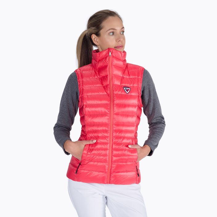 Women's sleeveless ski jacket Rossignol W Classic Light Vest corail
