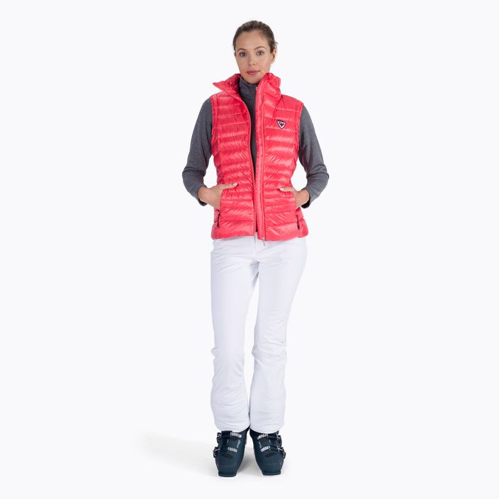 Women's sleeveless ski jacket Rossignol W Classic Light Vest corail 7