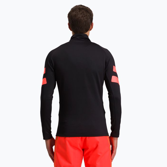 Men's ski sweatshirt Rossignol Classique Hero 1/2 Zip black/red 2