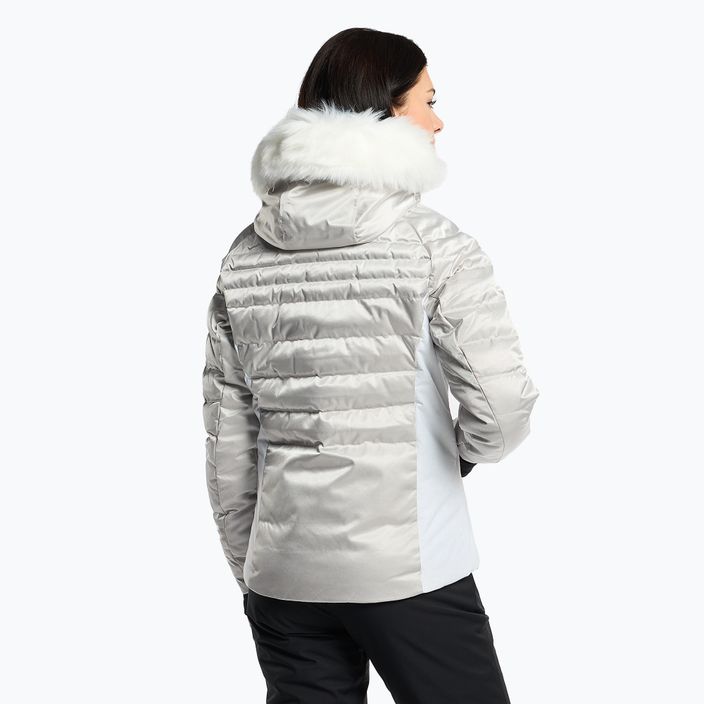 Women's ski jacket Rossignol Rapide Metallic grey 3
