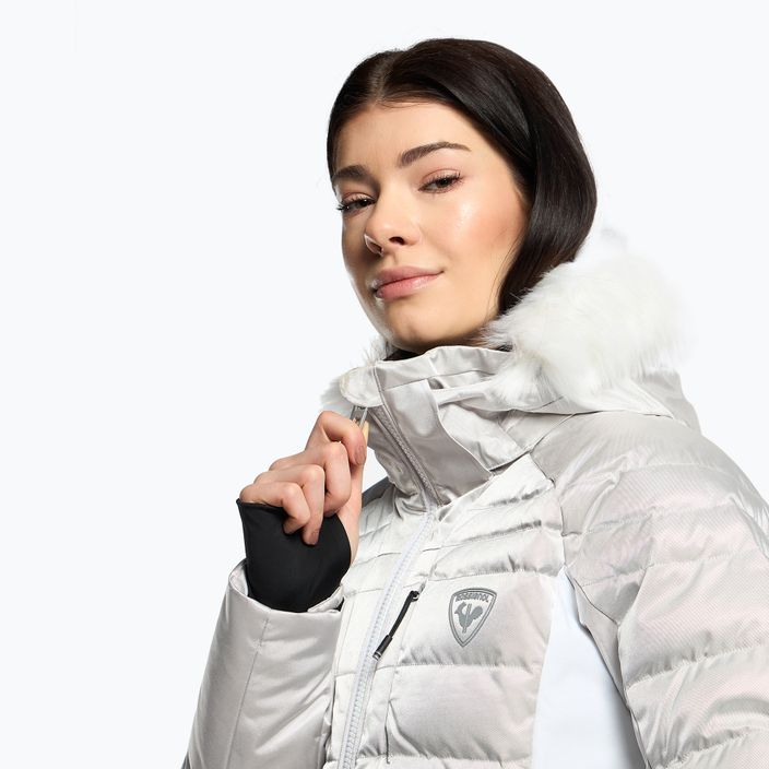 Women's ski jacket Rossignol Rapide Metallic grey 5