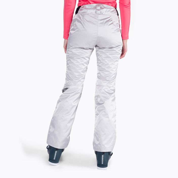 Women's ski trousers Rossignol Ski Metallic silver 3