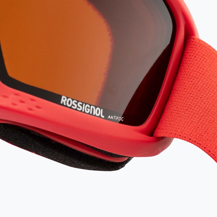 Rossignol Raffish red/orange children's ski goggles 4