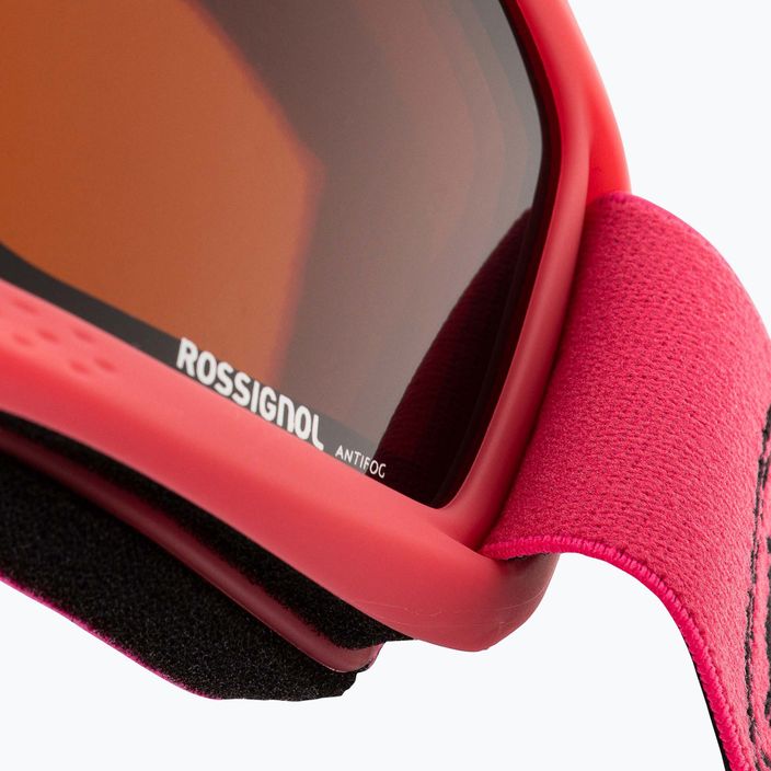 Rossignol Raffish pink/orange children's ski goggles 4