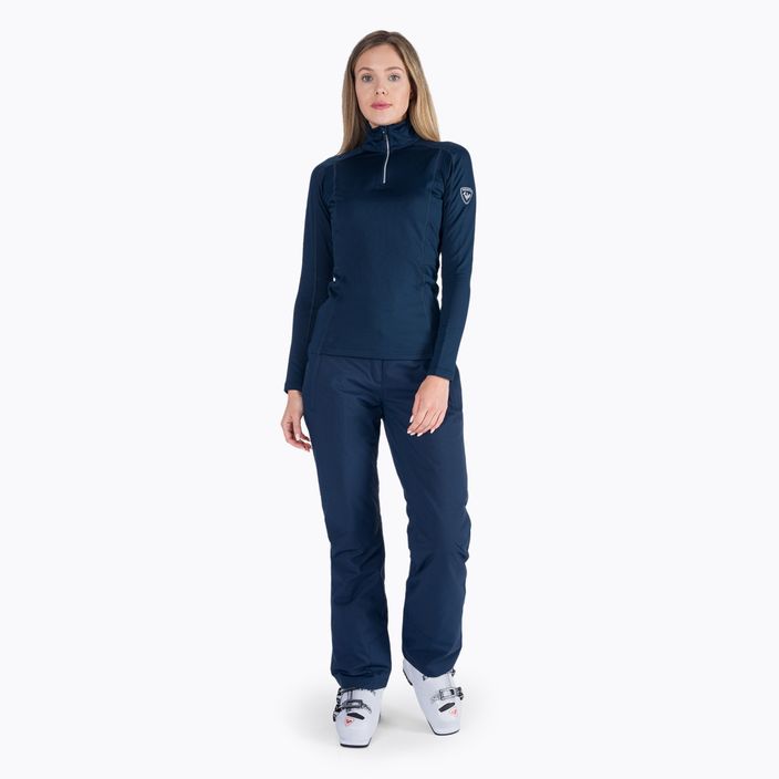 Ladies' thermal sweatshirt Rossignol Classique 1/2 Zip navy 6