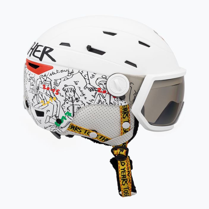 Women's ski helmet Rossignol Allspeed Visor Imp Photo grey 3
