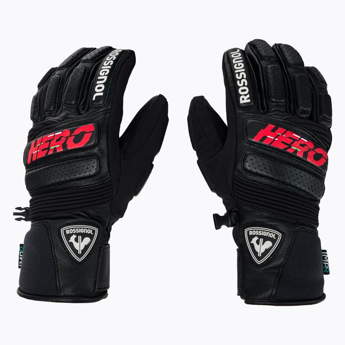 Men's ski gloves Rossignol Wc Expert Lth Impr G black 2