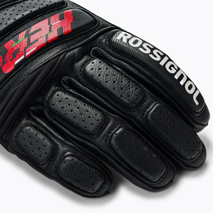Men's ski gloves Rossignol Wc Expert Lth Impr G black 5