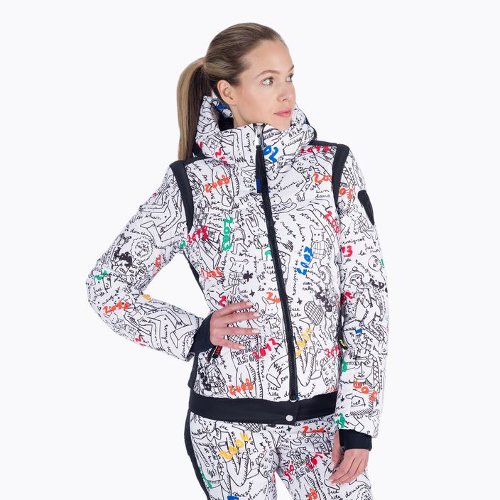 Women's ski jacket Rossignol Cosmic Pr Down white