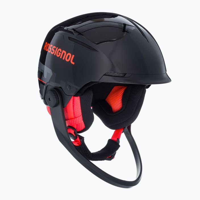Rossignol Hero Slalom Impacts Ski Helmet + Chinguard black