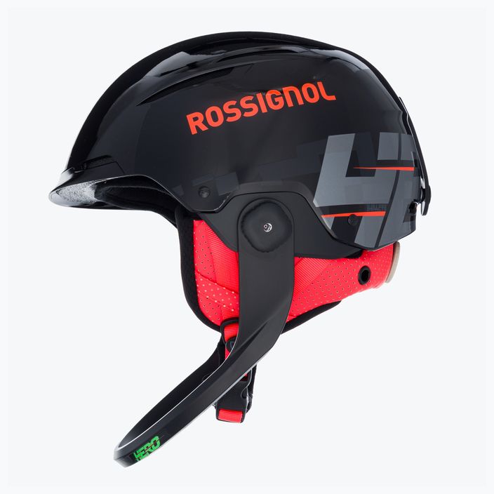 Rossignol Hero Slalom Impacts Ski Helmet + Chinguard black 5