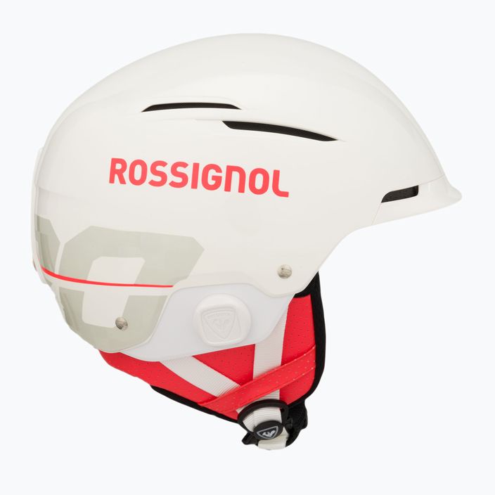 Rossignol Hero Slalom Impacts ski helmet + Chinguard white 4