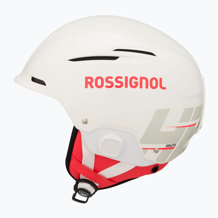 Rossignol Hero Slalom Impacts ski helmet + Chinguard white 5