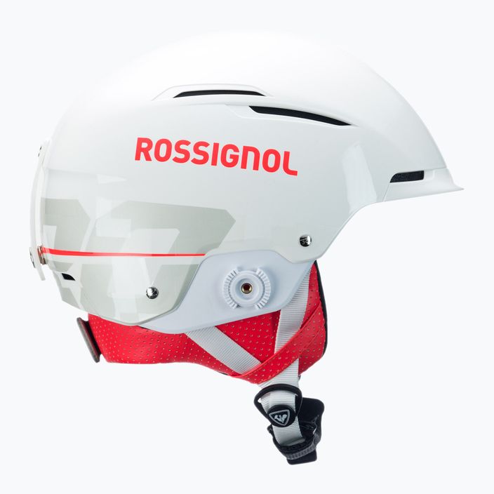 Rossignol Hero Slalom Impacts ski helmet + Chinguard white 7