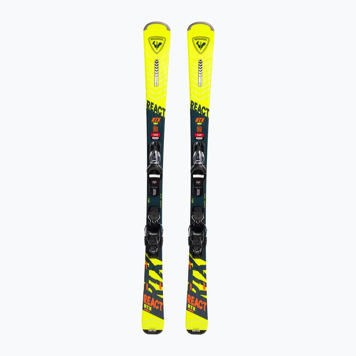Downhill skis Rossignol React RTX + Xpress 10 GW yellow/black