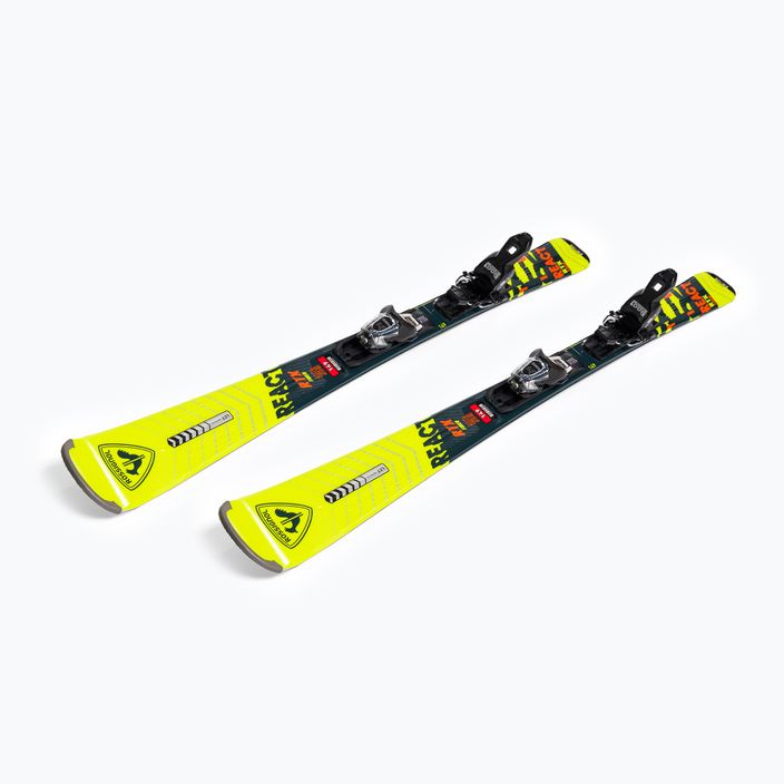 Downhill skis Rossignol React RTX + Xpress 10 GW yellow/black 5