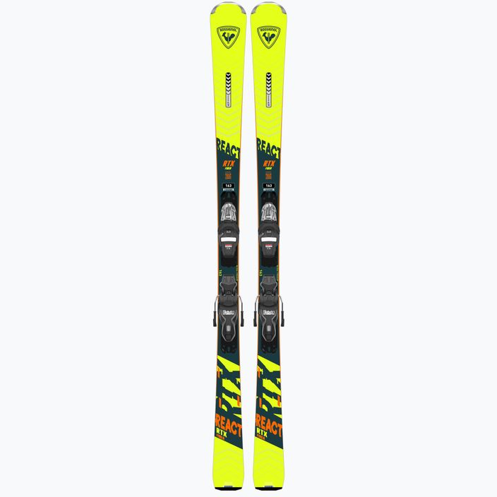Downhill skis Rossignol React RTX + Xpress 10 GW yellow/black 10