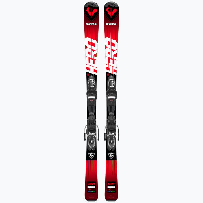 Children's downhill skis Rossignol Hero 130-150 + XP7 red 10