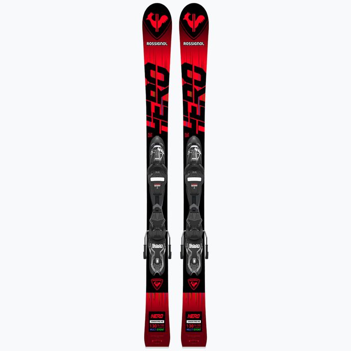 Children's downhill skis Rossignol Hero Multi Event + XP7 red 10