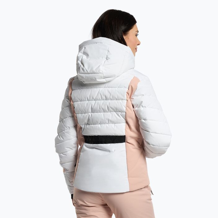 Women's ski jacket Rossignol Courbe Optic white 3