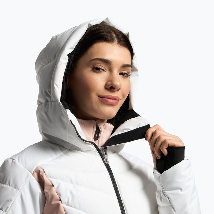 Women's ski jacket Rossignol Courbe Optic white 7