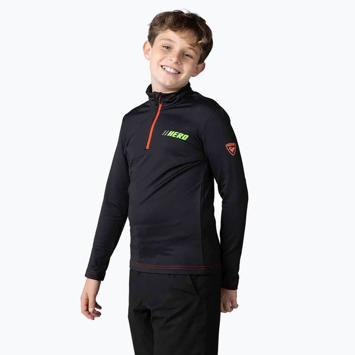 Rossignol Hero Warm Stretch children's ski sweatshirt black 3