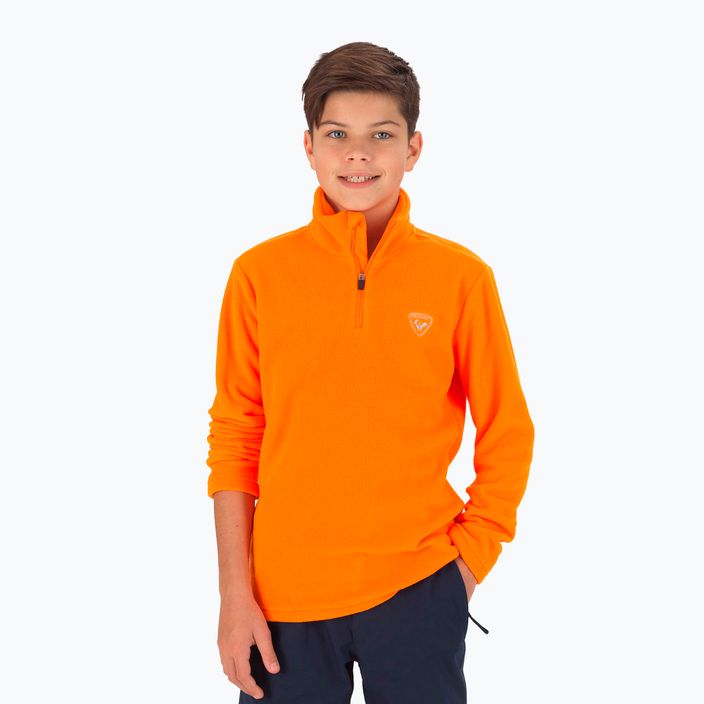 Children's ski sweatshirt Rossignol 1/2 Zip Fleece orange 4