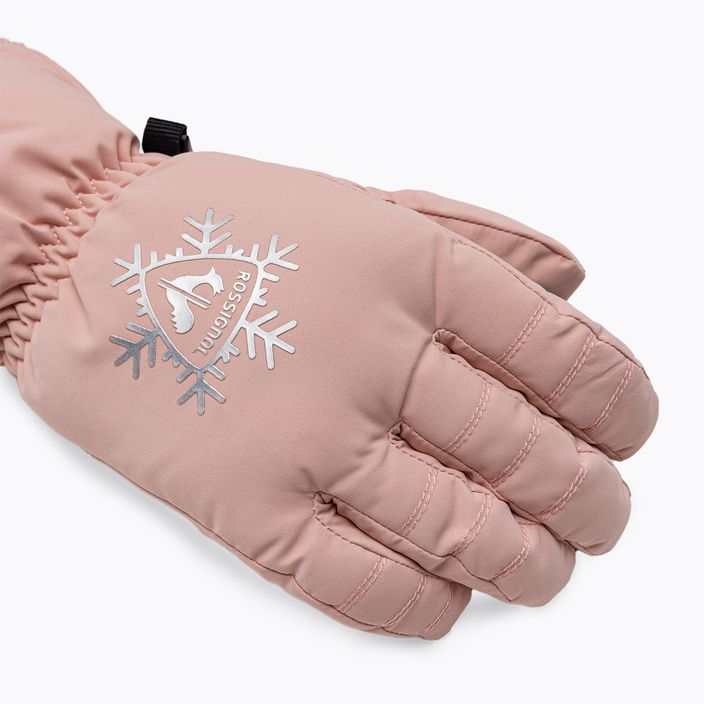 Women's ski gloves Rossignol Perfy G pink 4