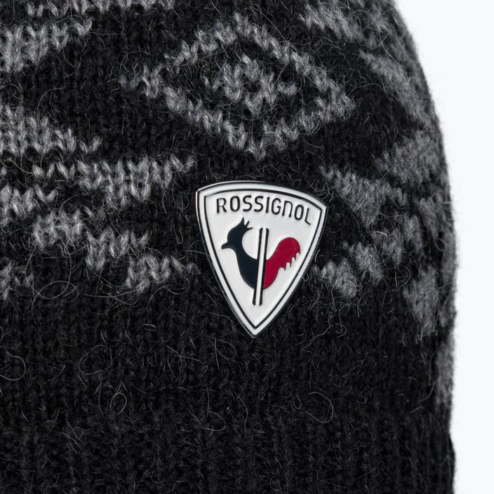 Women's winter hat Rossignol L3 Snowflake black 3