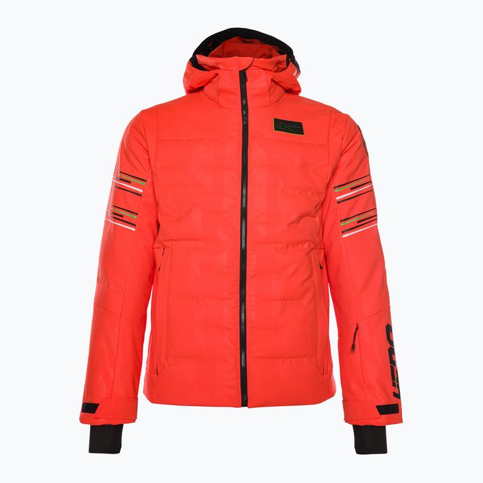 Men's Rossignol Hero Depart neon red ski jacket 16