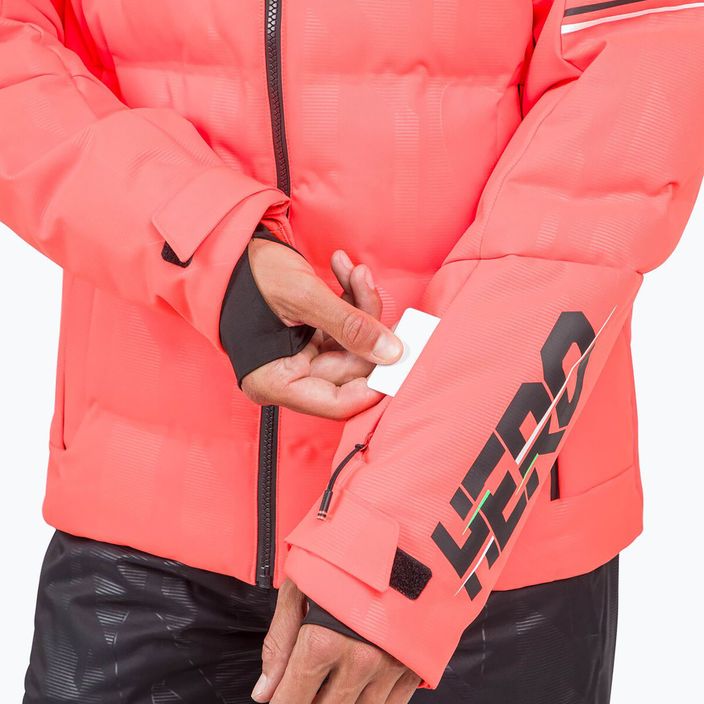 Men's Rossignol Hero Depart neon red ski jacket 5