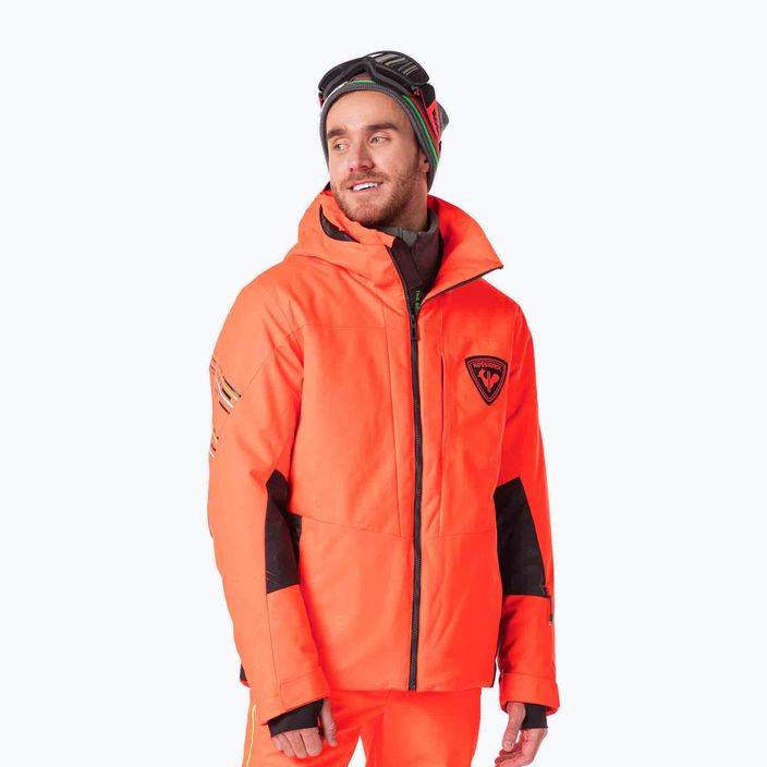 Men's Rossignol Hero All Speed ski jacket neon red