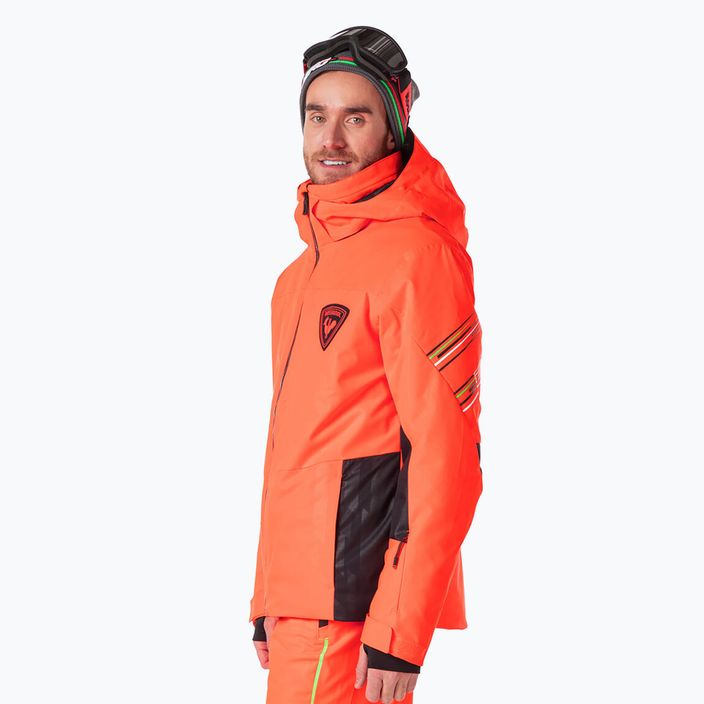 Men's Rossignol Hero All Speed ski jacket neon red 4