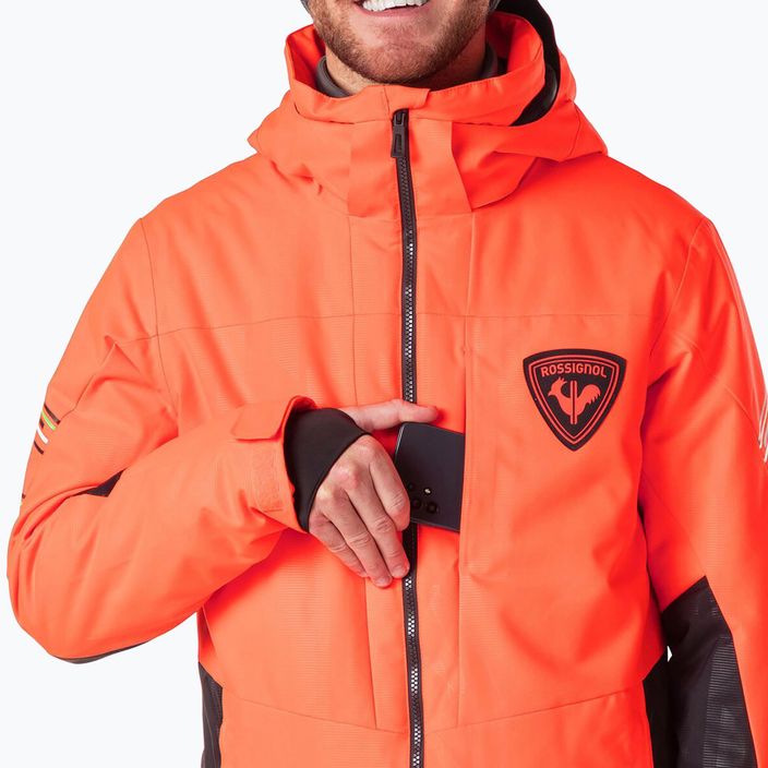 Men's Rossignol Hero All Speed ski jacket neon red 10