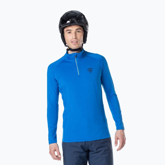 Men's Rossignol Classique 1/2 Zip thermal sweatshirt lazuli blue