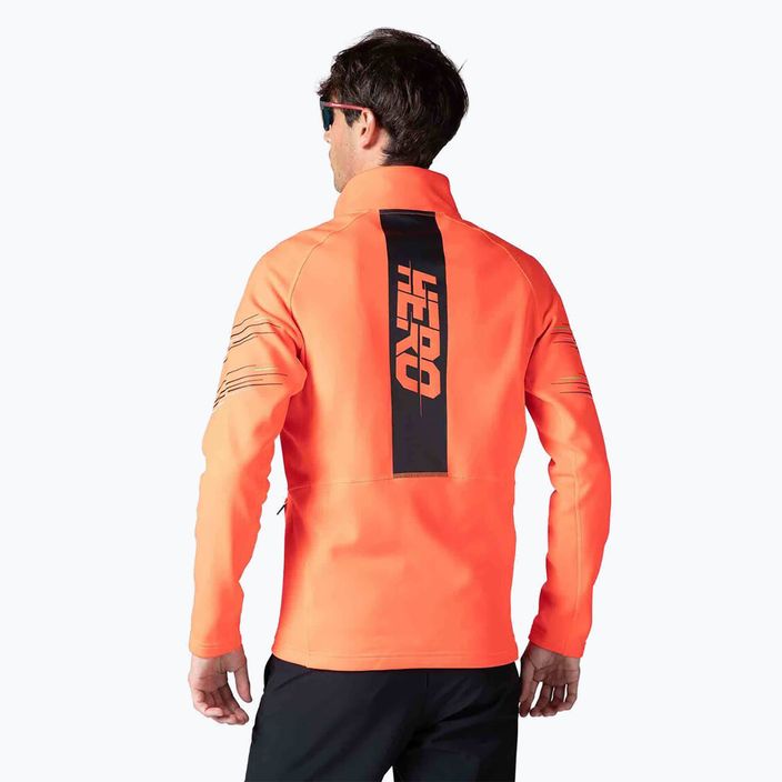 Men's Rossignol Classique Hero Clim ski sweatshirt neon red 2