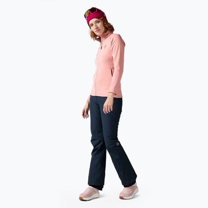 Women's Rossignol Classique Clim ski sweatshirt cooper pink 4