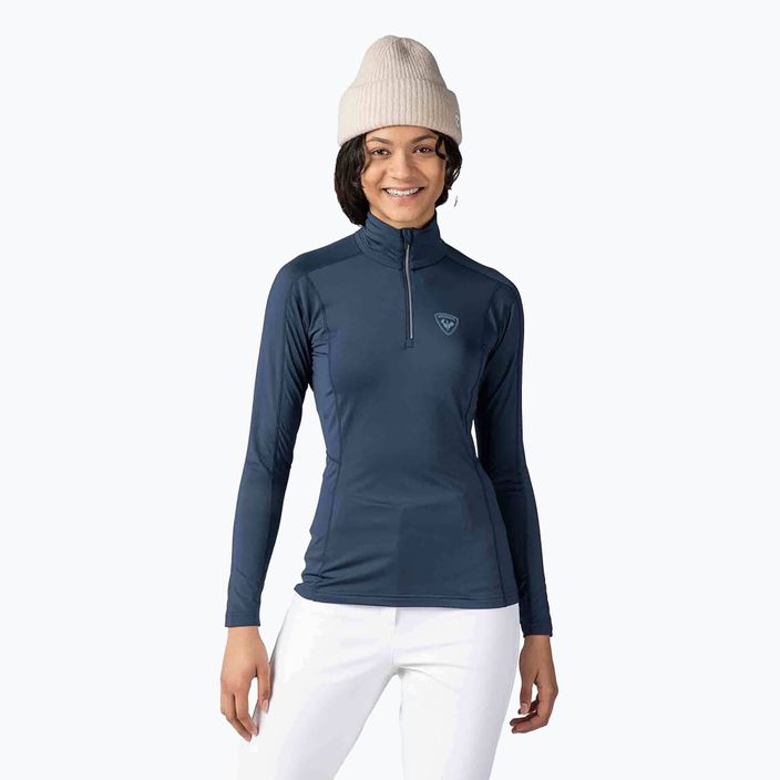 Women's Rossignol Classique 1/2 Zip thermal sweatshirt dark navy 3