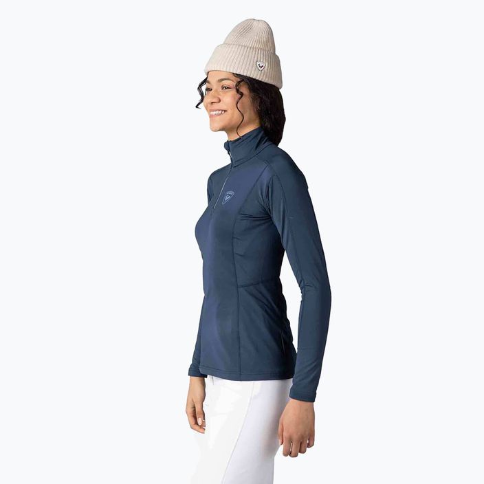 Women's Rossignol Classique 1/2 Zip thermal sweatshirt dark navy 4
